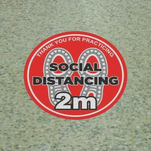 Social Distancing Floor Stickers